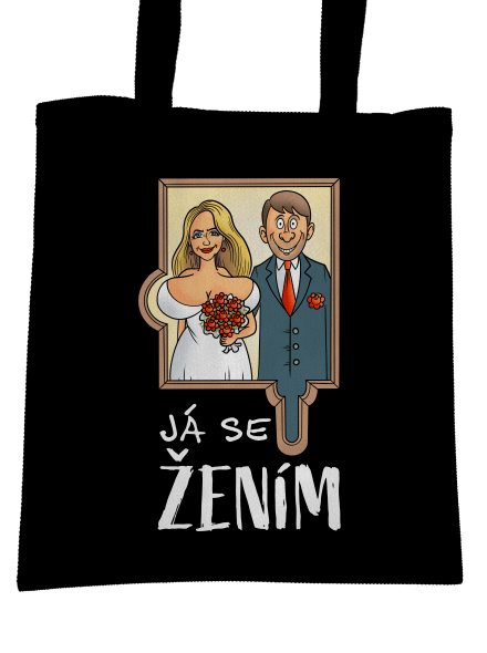 Já se žením/vdávám taška Black