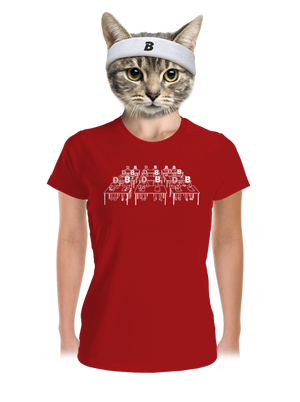 Cimrman: Debil, blbeček dámské sportovní tričko Red Mal