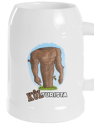 Kůlturista půllitr White