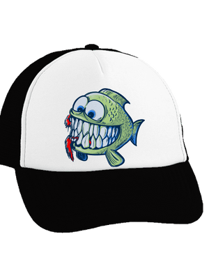 Hladová rybka kšiltovka truckerka Black cap