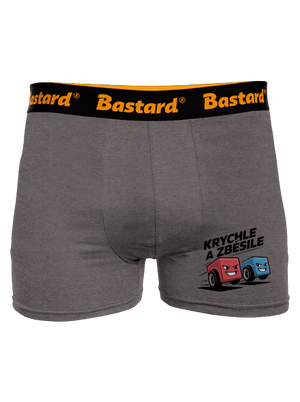 Krychle a zběsile boxerky Gray Melange