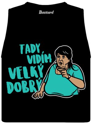 Velký dobrý dámské tílko volné Black