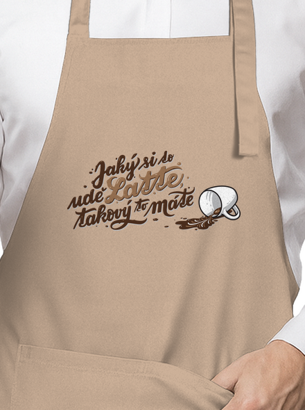 Latte zástěra Rope