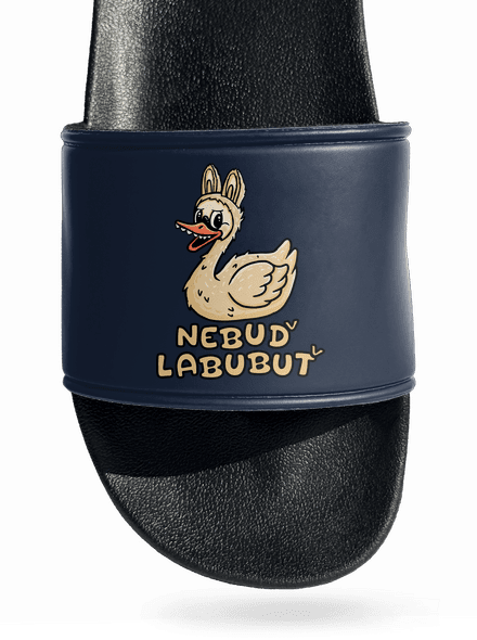 Nebuď labubuť pantofle Navy