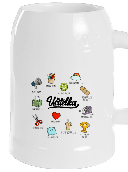 Učitelka půllitr White