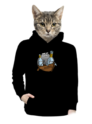 Na suchu dámská mikina klokanka Black