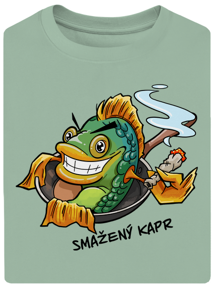 Smažený kapr unisex tričko oversized Sage