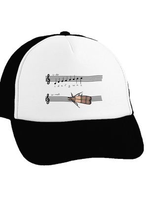 A - moll kšiltovka truckerka Black cap