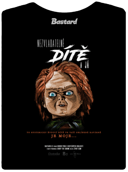 B13: Nezvladatelné dítě dámské tričko s lemem Black