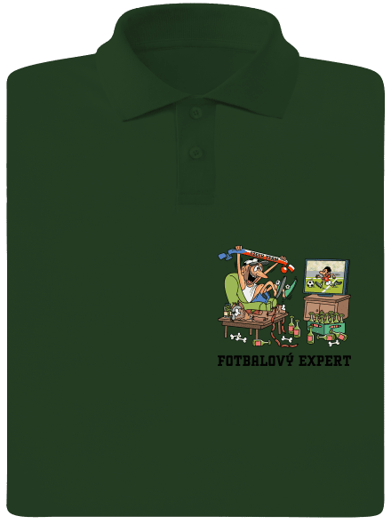Fotbalový expert pánská polokošile Bottle Green Mal
