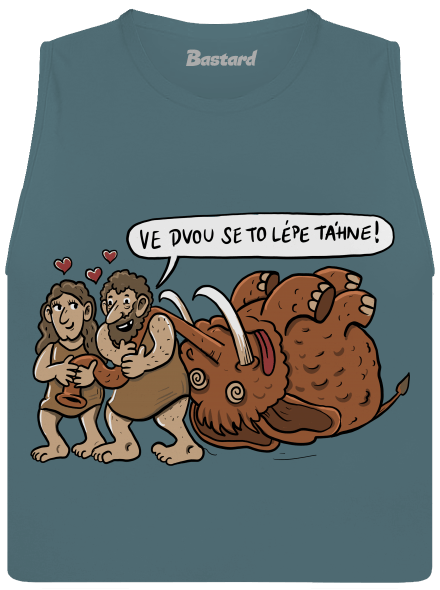 Ve dvou se to lépe táhne dámské tílko volné Heather Deep Teal