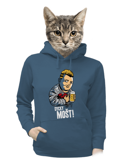 Dycky mošt dámská mikina klokanka Denim