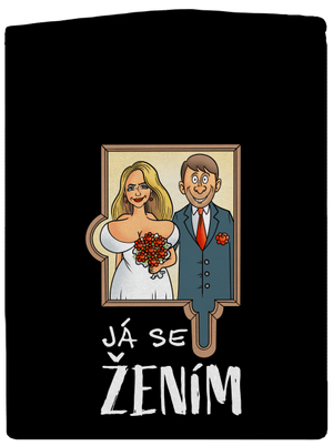 Já se žením/vdávám pánská mikina na zip Black