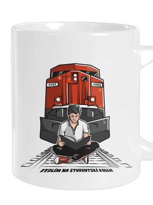 Studentská kolej velký hrnek White