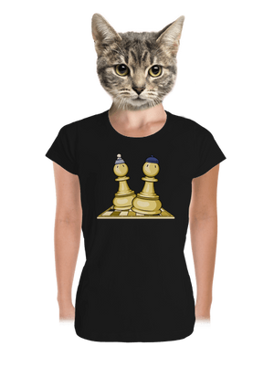 Šach a Mat dámské tričko premium Black