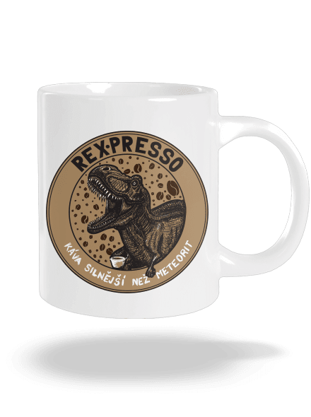 Rex-presso velký hrnek White