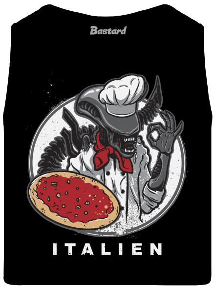 Italien pánské tílko Black