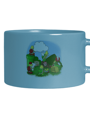 Jak se staví nový level? hrnek makronka Blue Macaron