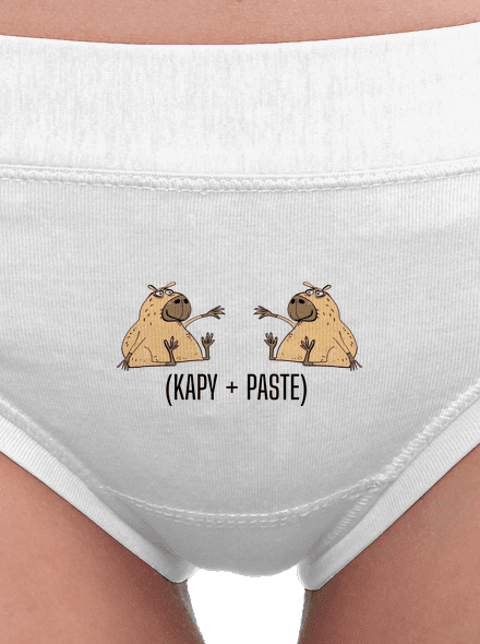 Kapy paste dámské kalhotky White