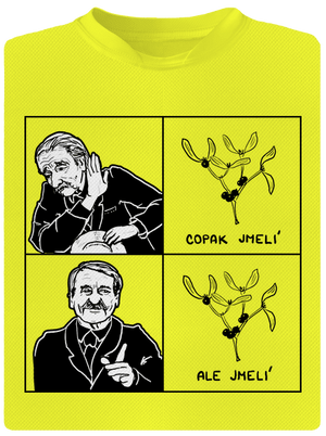 Cimrman: Copak jmelí pánské sportovní tričko Neon Yellow