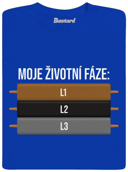 Moje životní fáze pánské dlouhý rukáv Royal Blue