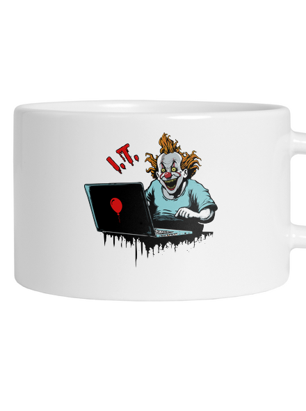 I.T. Klaun hrnek makronka White