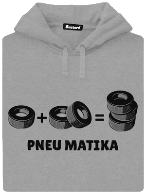 Pneu Matika pánská mikina klokanka Light Melange