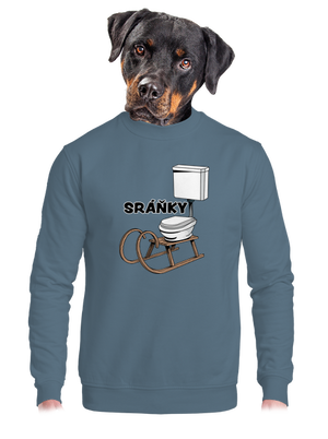 unisex mikina bez kapuce