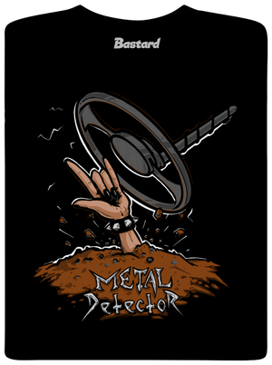 Metal detector pánské tričko Black