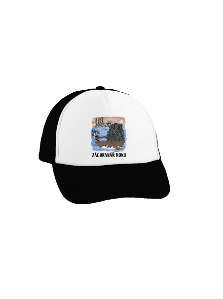Záchranář roku kšiltovka truckerka Black cap