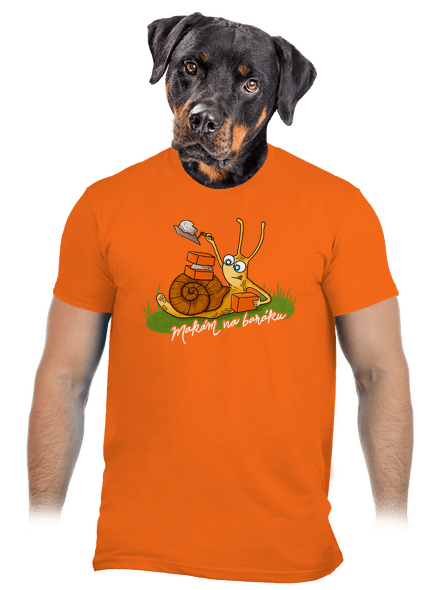 Makám na baráku pánské tričko Orange