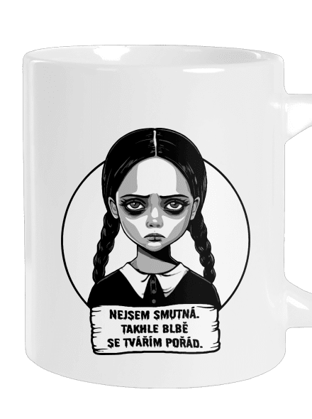 Nejsem smutná velký hrnek White