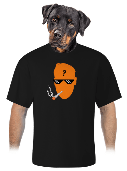 Thug life unisex tričko oversized Black