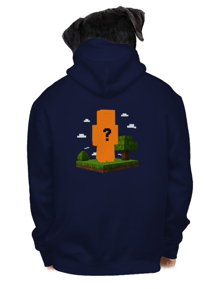 Minecraft z vlastní fotky pánská mikina na zip Navy