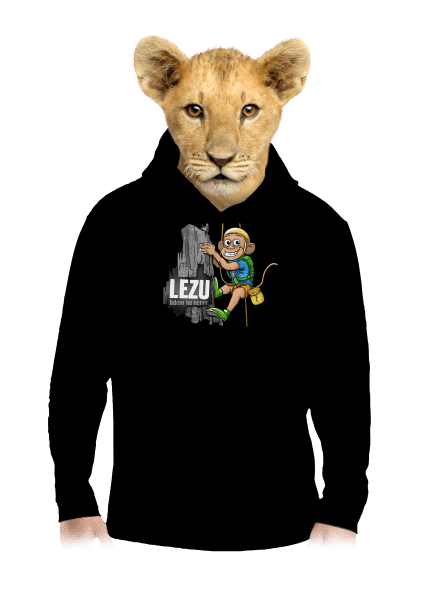 Lezu na nervy dětská mikina klokanka Black