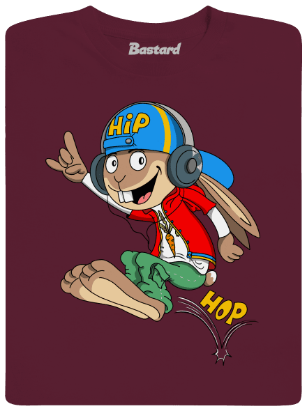 Hip hop dětské tričko Burgundy