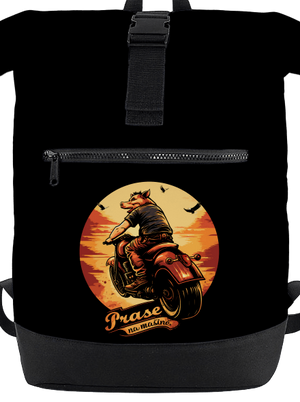 Prase na mašině batoh Black