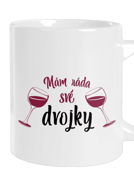 Dvojky velký hrnek White