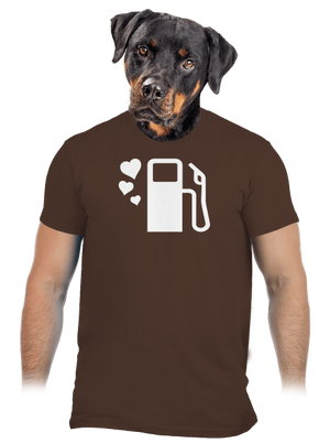 Plnou prosím pánské tričko Brown