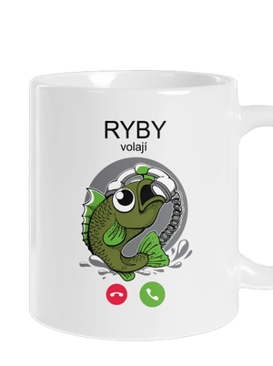 Ryby volají klasický hrnek White