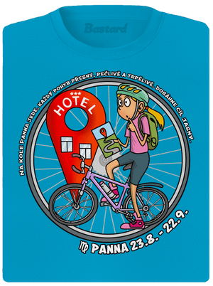 Cyklistický horoskop: Panna dámské sportovní tričko Blue Atol