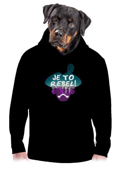 Je to rebel pánská mikina klokanka Black