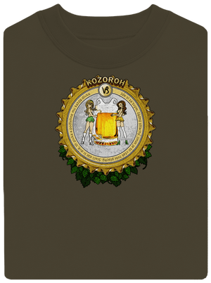 Pivní horoskop: Kozoroh unisex mikina bez kapuce Urban Khaki