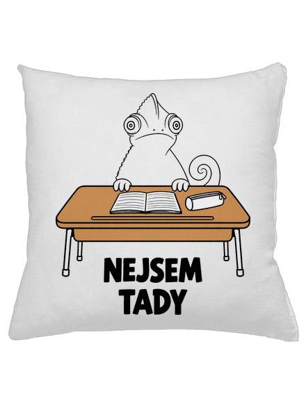 Nejsem tady polštář White