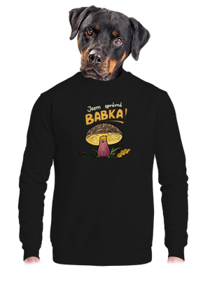 unisex mikina bez kapuce