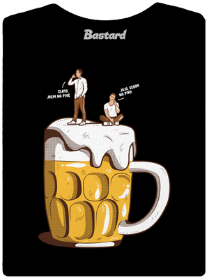 Na pivě dámské tričko premium Black