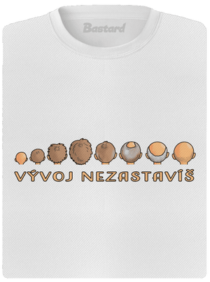 Vývoj nezastavíš dámské sportovní tričko White