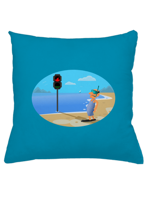 Bezpečné plavání polštář Blue Turquoise