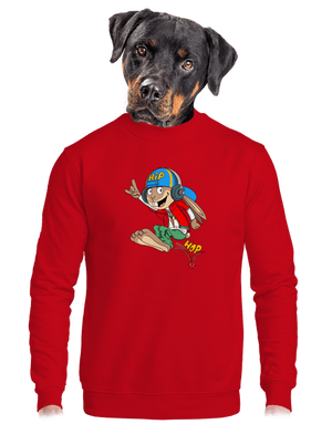 unisex mikina bez kapuce