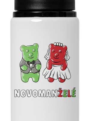 Novomanželé z želé lahev na vodu White